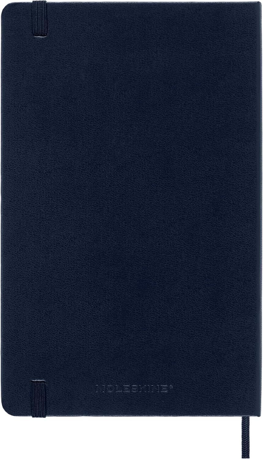 Classic Notebook, Hard Cover, Large (5" X 8.25") Ruled/Lined, Sapphire Blue, 240