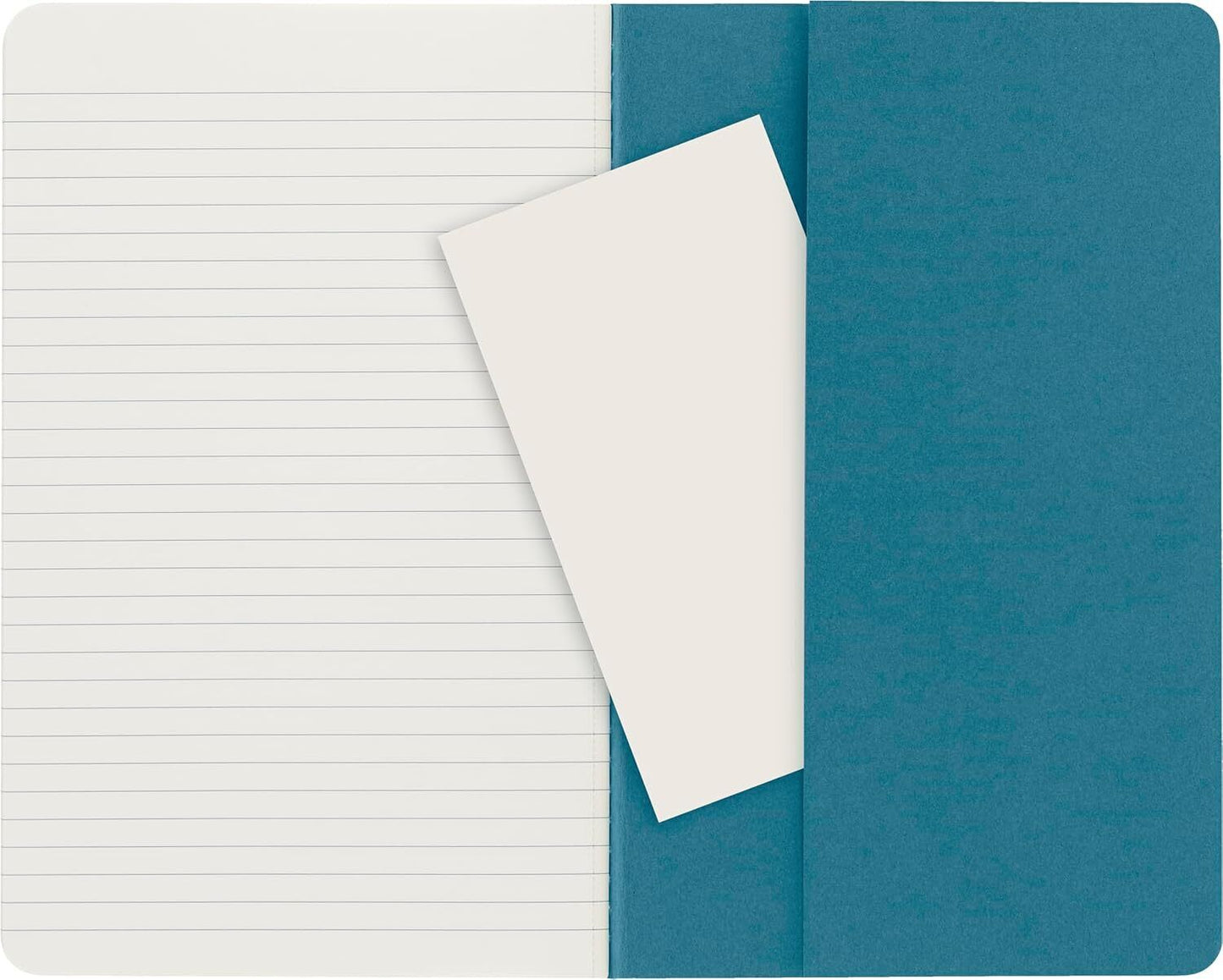 Moleskine Cahier Journal, Soft Cover, (5" X 8.25")Ruled/Lined, Brisk Blue 3 set