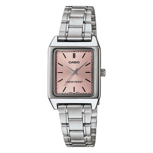 Casio Ladies' Analog Watch LTPV007D-4E LTP-V007D-4E Pink Water Resistant