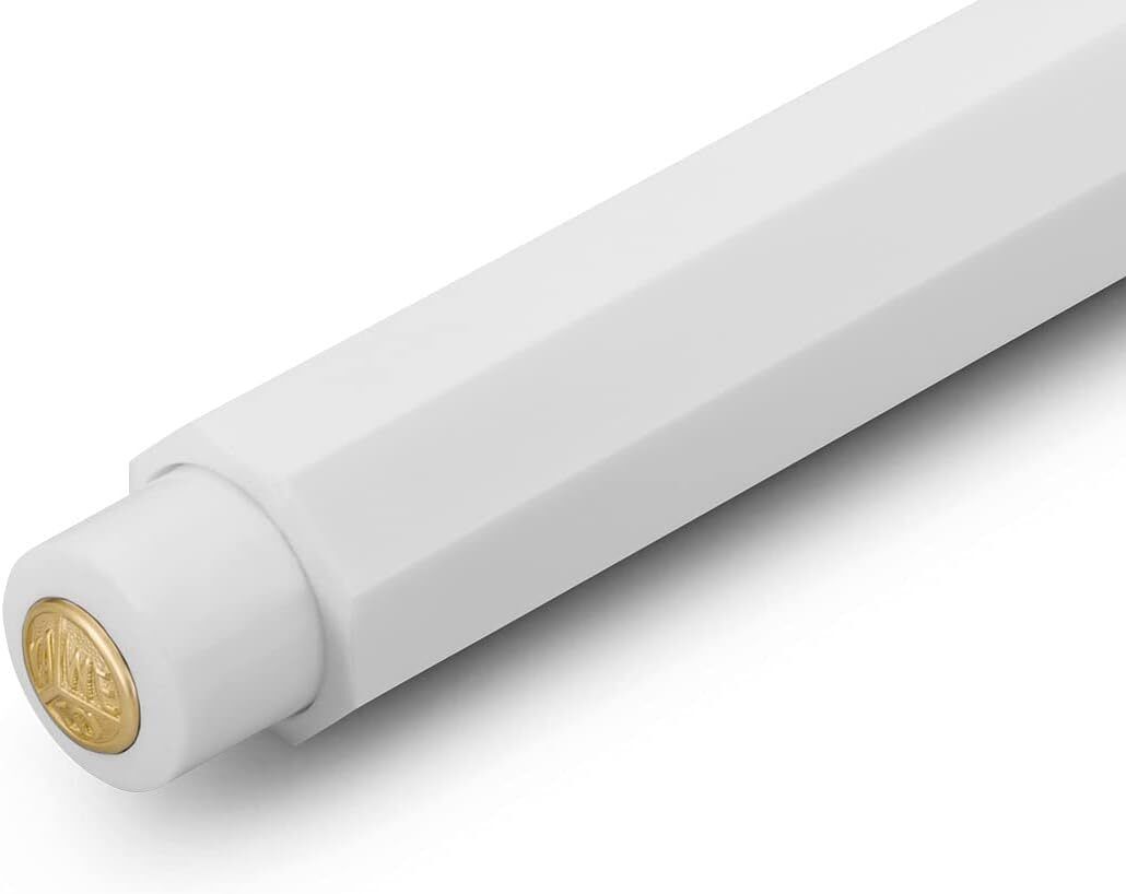 Kaweco Classic Sport Mechanical Pencil - Slim 0.7mm, Refillable, White Design