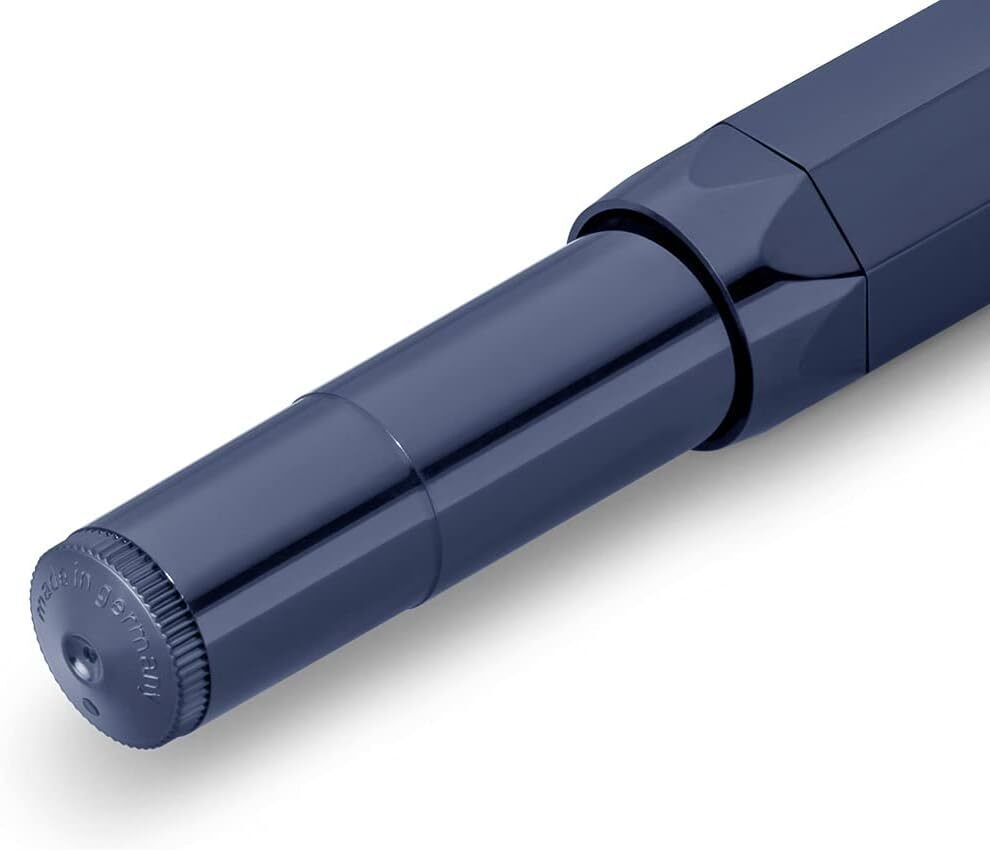 Kaweco Classic Sport Fountain Pen Navy Blue, 23K Gold-Plated Steel EF Nib, 13cm