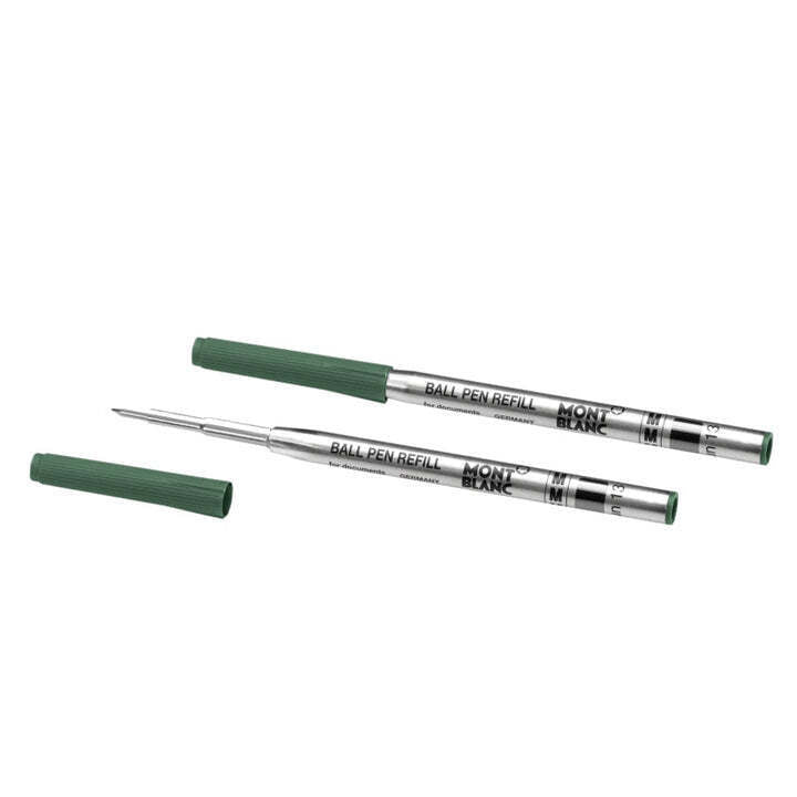 Montblanc Ballpoint Pen Refills Irish Green Med Pt 2 Refills In Box New 128217