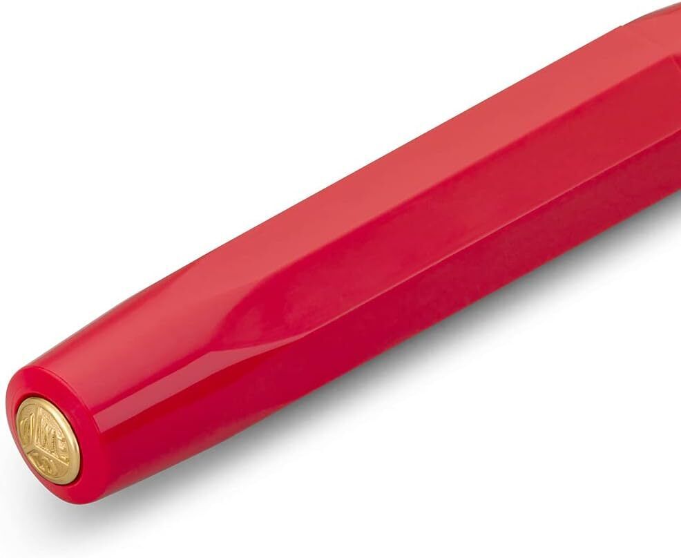 Kaweco Classic Sport Fountain Pen - Red, EF Nib, 23K Gold-Plated Steel