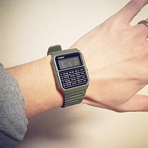 CASIO Men's Calculator Watch CA-53WF-3BDF Olive Green Digital Resin Strap