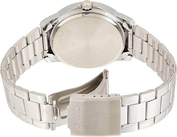 Casio MTP-V004D-7B NEW Men's Watch Stainless Steel Silver Dial Analog Date
