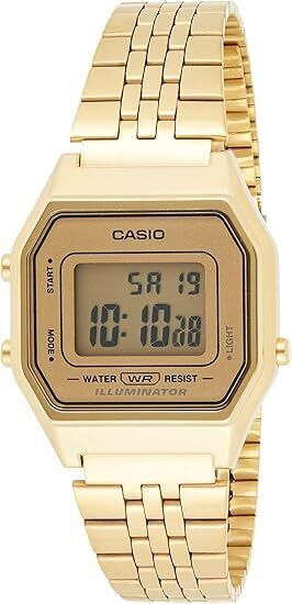 Casio LA680WGA-9 Vintage Retro Digital Watch Gold