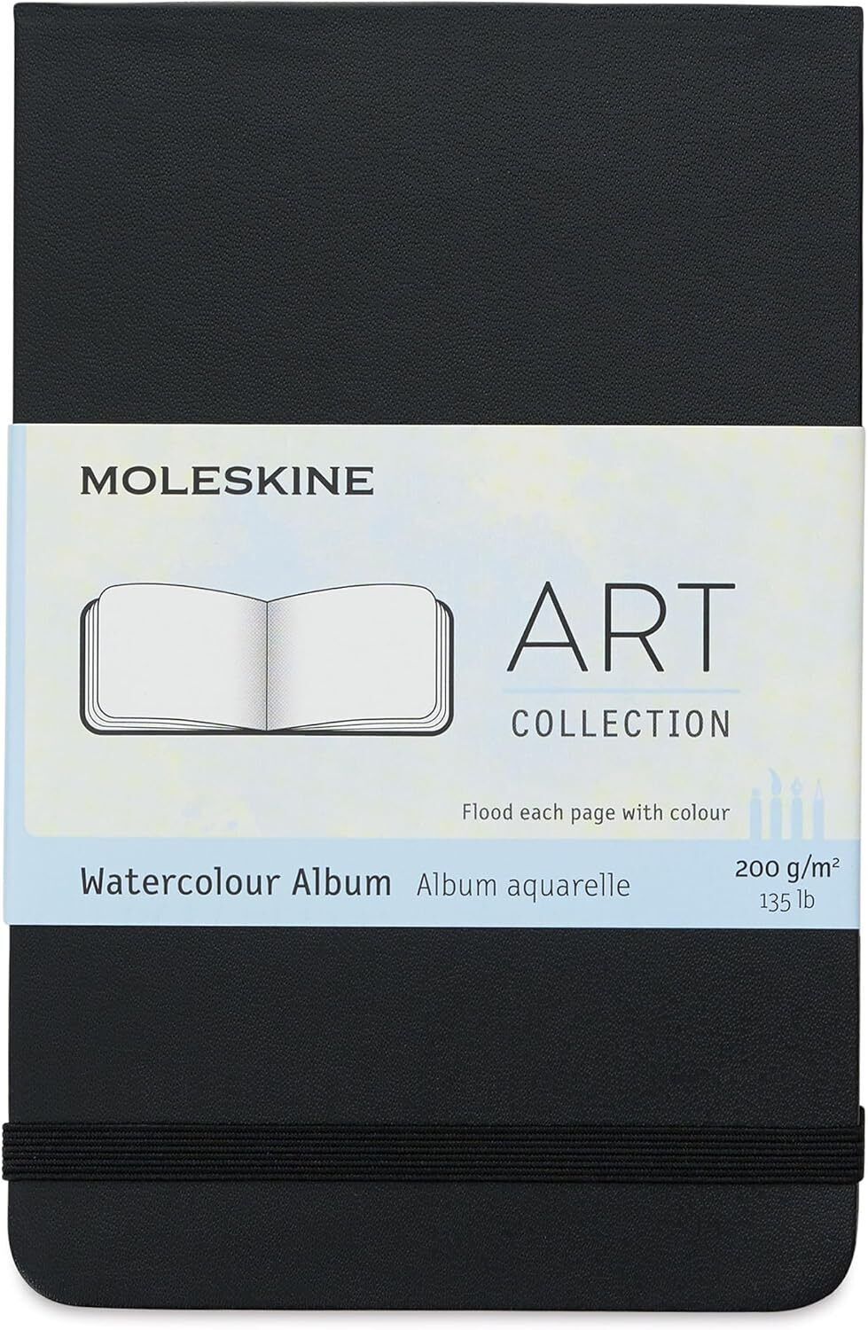 Moleskine Art Pocket Watercolour Album - Black