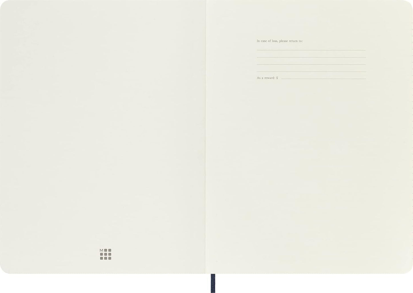 Moleskine Classic Notebook Soft Cover XL Ruled/Lined Sapphire Blue 192 Pages