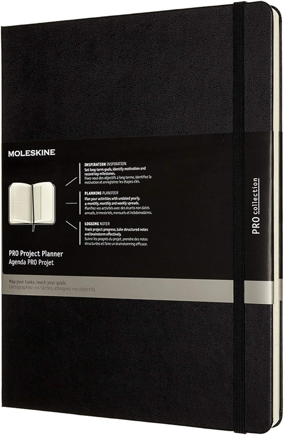 Moleskine Professional Project Planner, Extra Large, Hard Cover (7.5 X 9.75)