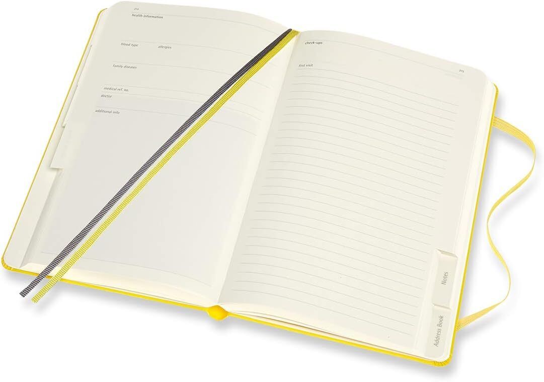 Moleskine Passion Journal, Baby, Hard Cover, Large (5" x 8.25") Yellow, 400 Page