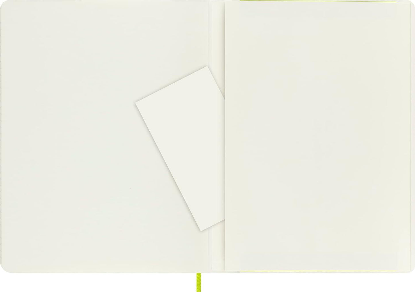 Moleskine Classic Notebook, Hard Cover, XL (7.5" x 9.5") Ruled/Lined, Lemon Gree