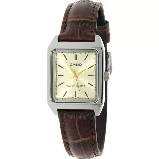 Casio Enticer Quartz Analog  Beige Dial Leather Women's Watch LTP-V007L-9EUDF