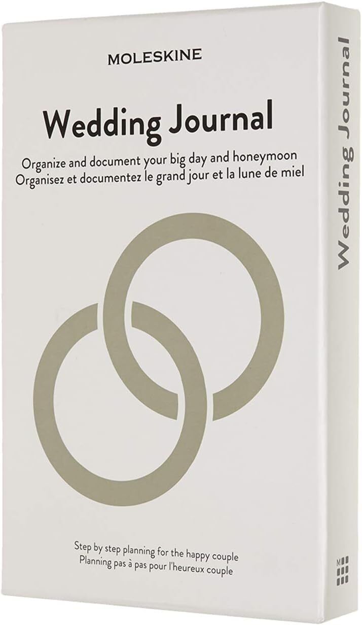 Moleskine Passion Journal, Wedding, Hard Cover, Large (5" x 8.25") Pearl Grey,