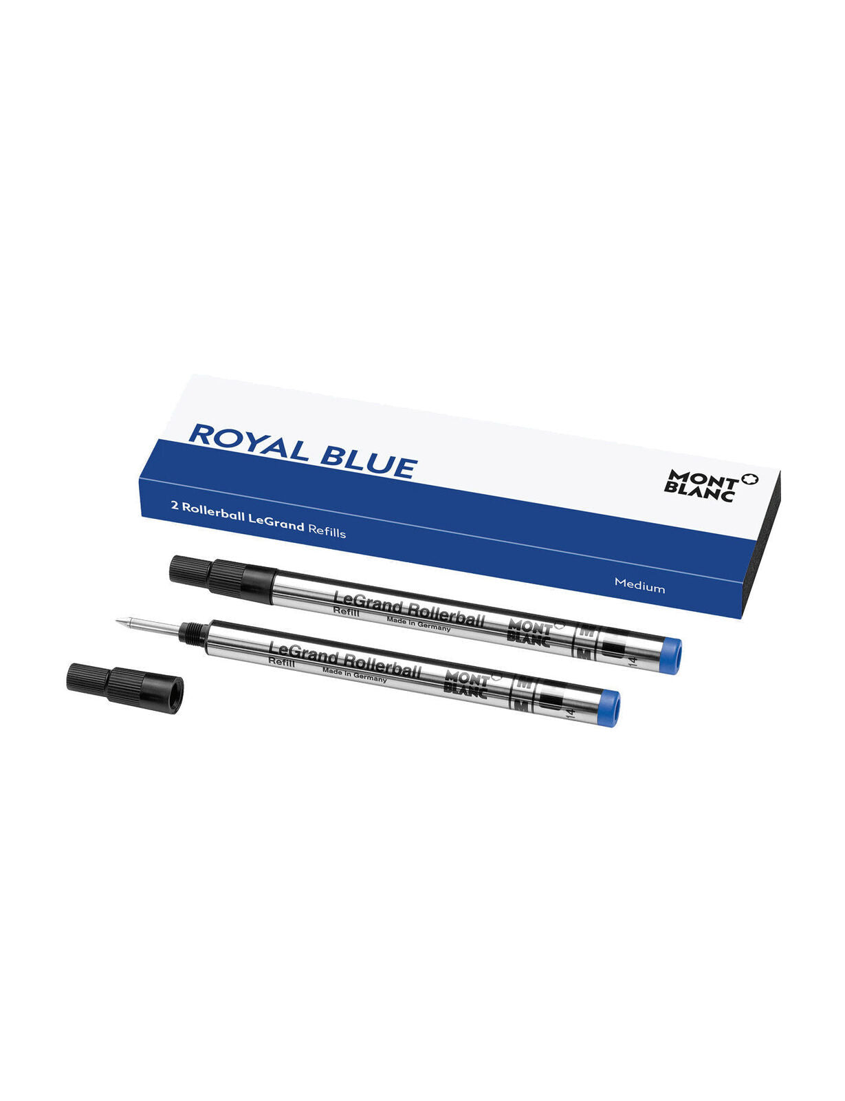Royal Blue PF Montblanc 2 Rollerball LeGrand Refills Medium 128228