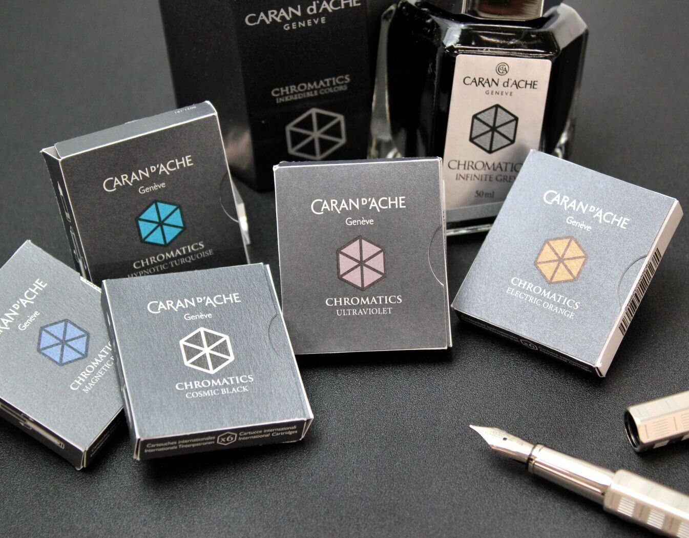 Caran d'Ache Ink Cartridges Ultra Violet Pack of 6 8021.099