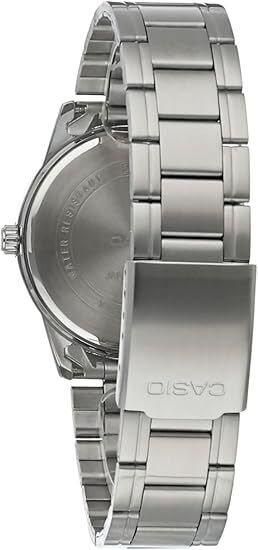 Casio MTP-V001D-1B Men's Standard Stainless Steel Easy Reader Black Dial Watch