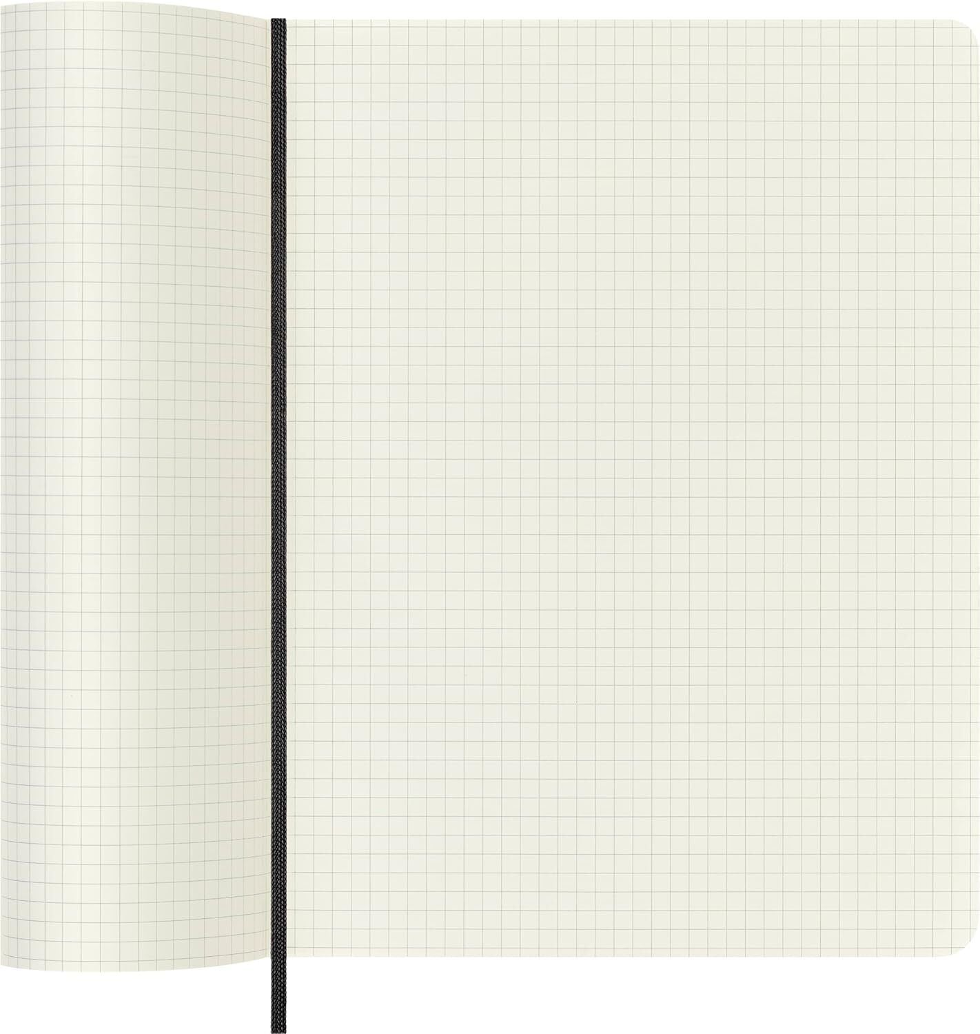 Moleskine Classic Notebook, Soft Cover, XL 7.5" x 9.5 Squared/Grid, Black, 192