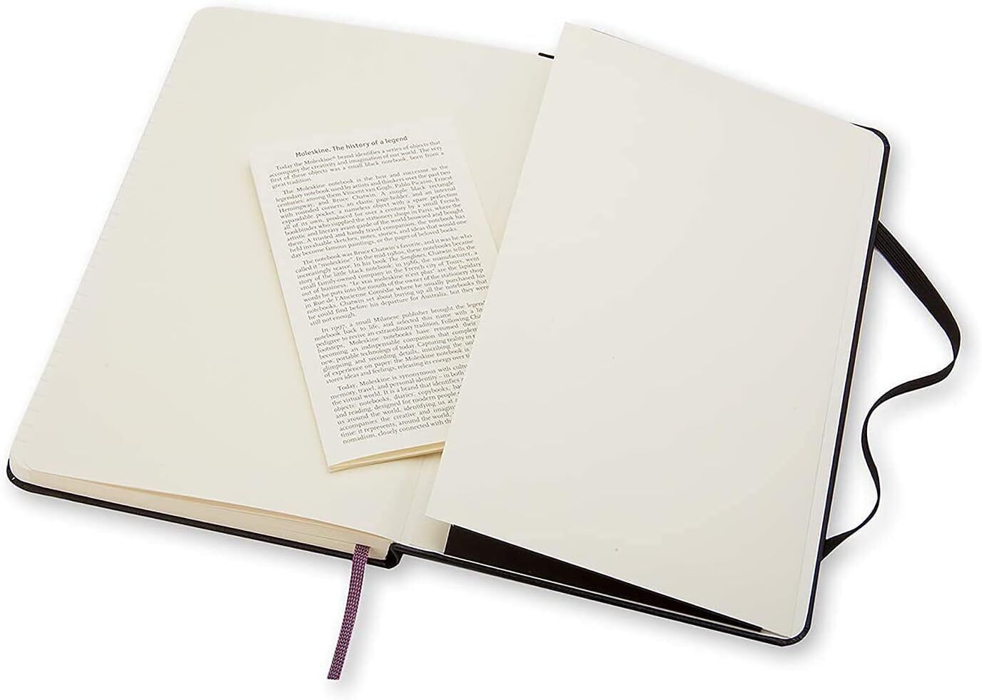 Moleskine Notebook, Hard Cover, Large (5" x 8.25") Ruled/Lined, Black
