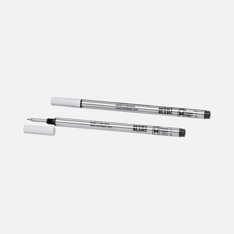 Montblanc Fineliner Mystery Black Medium New In Box 128246 2 Refills