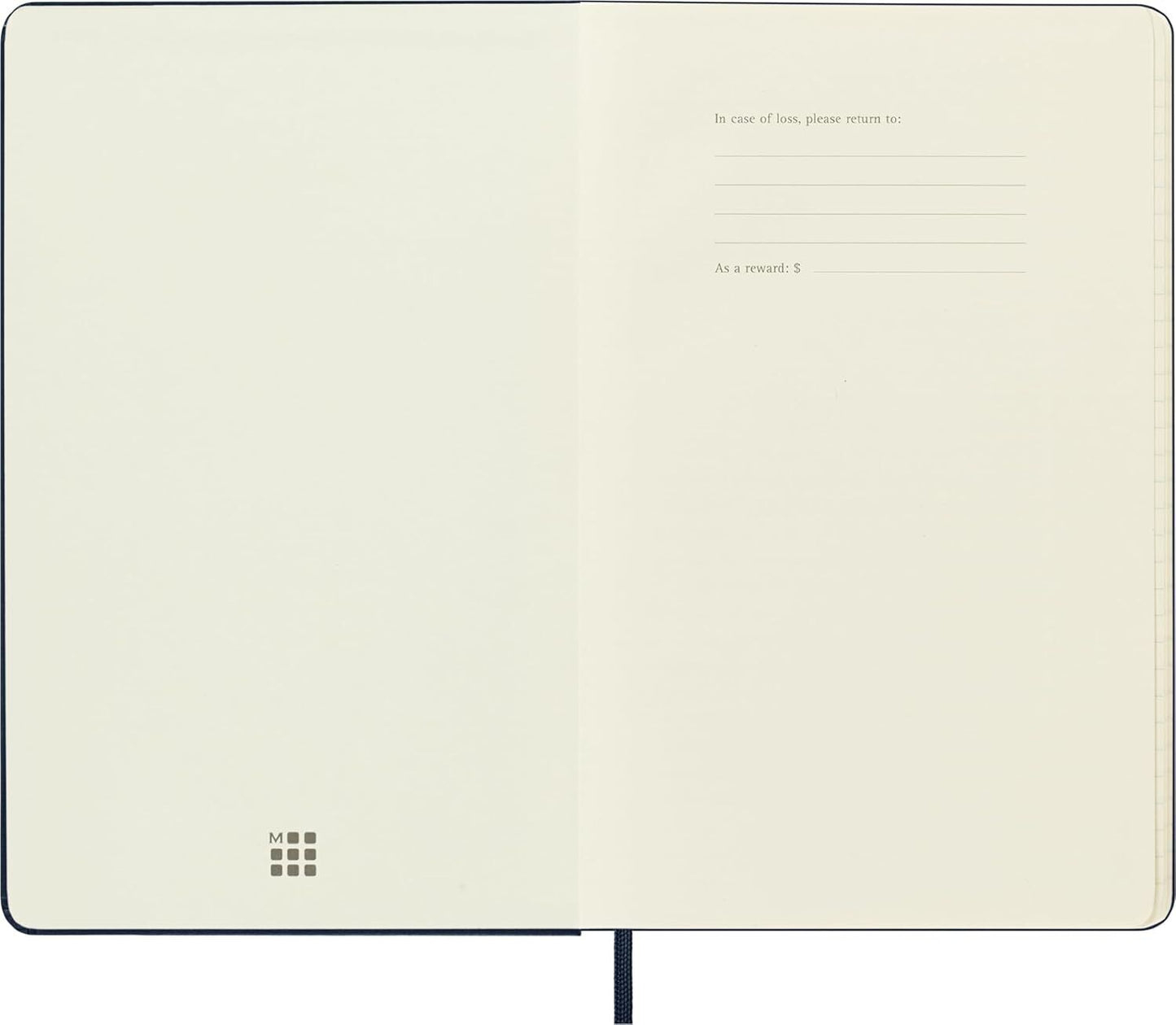 Classic Notebook, Hard Cover, Large (5" X 8.25") Ruled/Lined, Sapphire Blue, 240