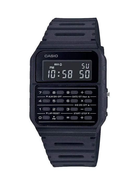 CASIO CA-53WF-1B Black Calculator Alarm Dual Time Data Bank Watch