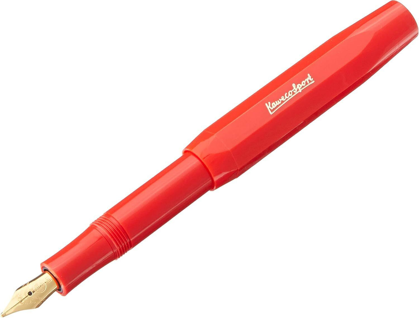 Kaweco Classic Sport Fountain Pen Red, 23k Gold-Plated Nib, BB (Extra Broad)