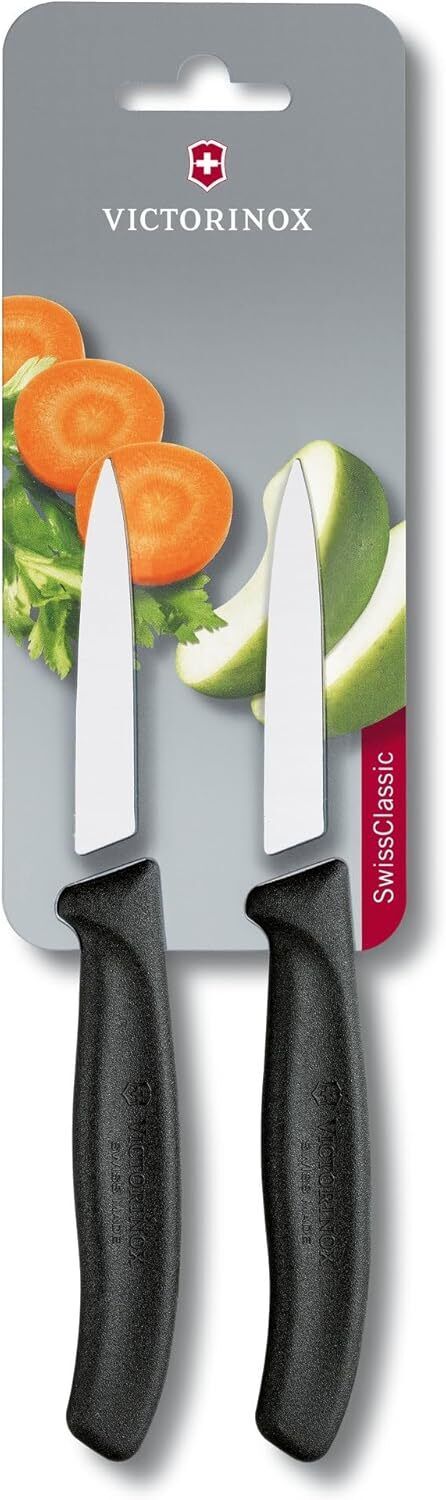 Victorinox Swiss Classic 2 Piece Paring Knife Set Straight Edge Pointed Tip
