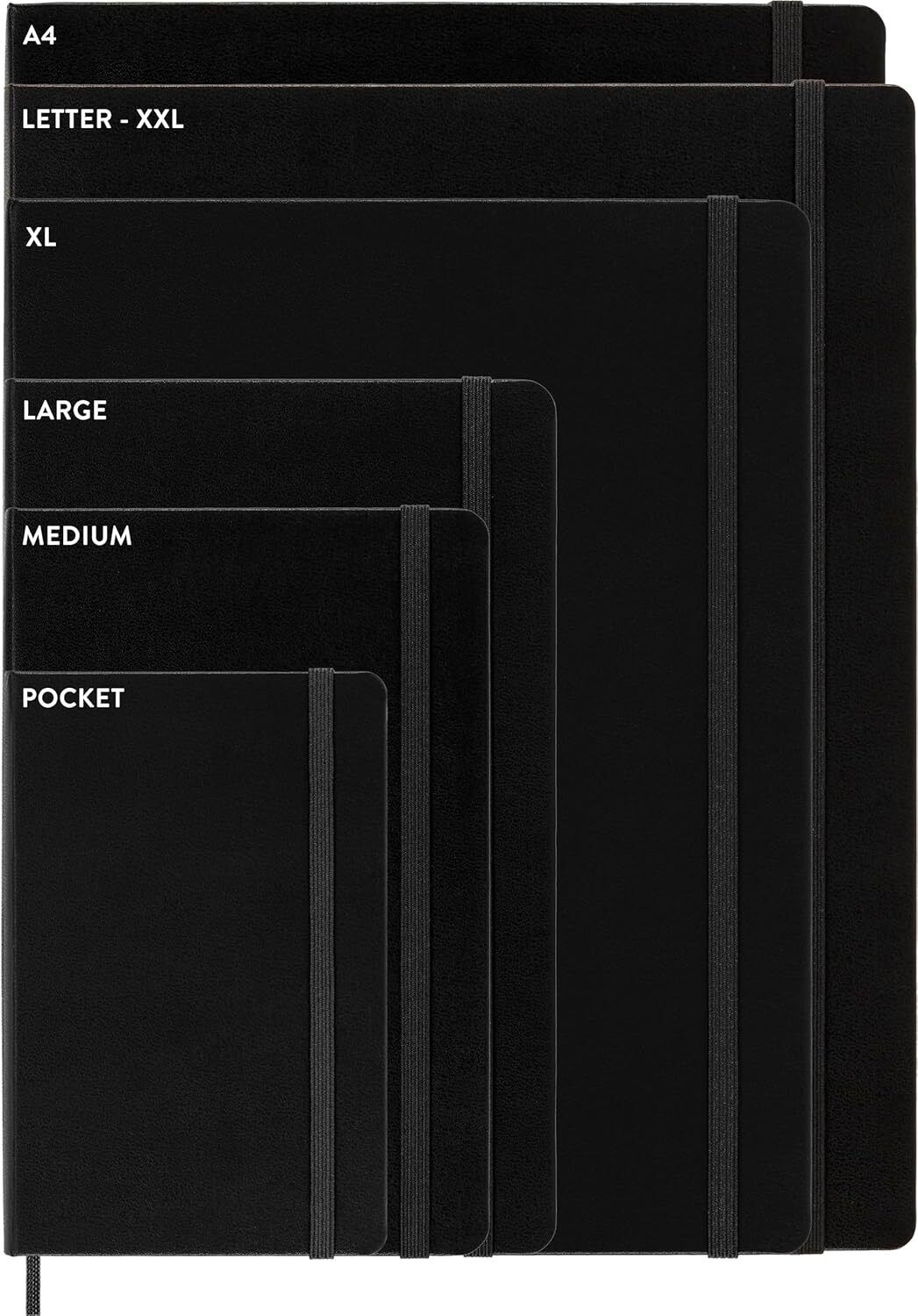 Moleskine Cahier Journal, Soft Cover, Large (5" x 8.25") Squared/Grid, Black, 80