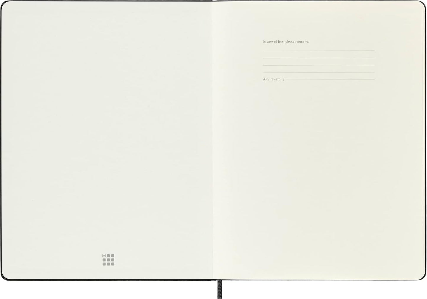 Moleskine Classic Notebook, Extra Large, Dotted, Black, Hard Cover (7.5 X 10)