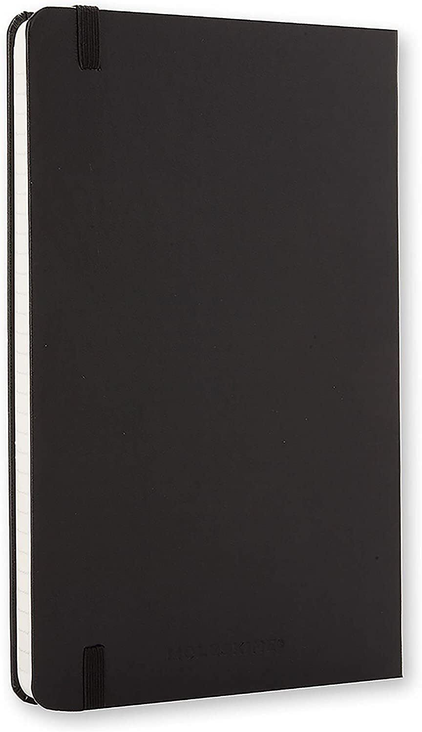 Moleskine Notebook, Hard Cover, Large (5" x 8.25") Ruled/Lined, Black