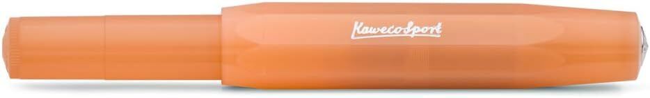 Kaweco FROSTED SPORT Fountain Pen Soft Mandarine, EF Nib, 13 cm, Premium Ink Pen