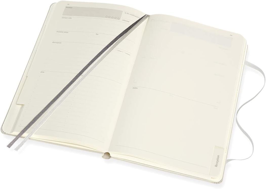 Moleskine Passion Journal, Wedding, Hard Cover, Large (5" x 8.25") Pearl Grey,