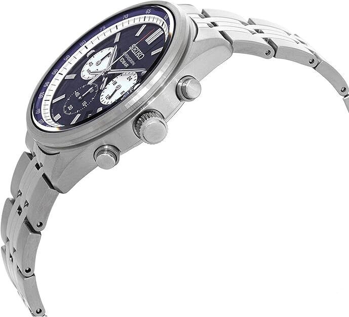 Seiko Chronograph Quartz Blue Dial Men's Watch SSB427P1