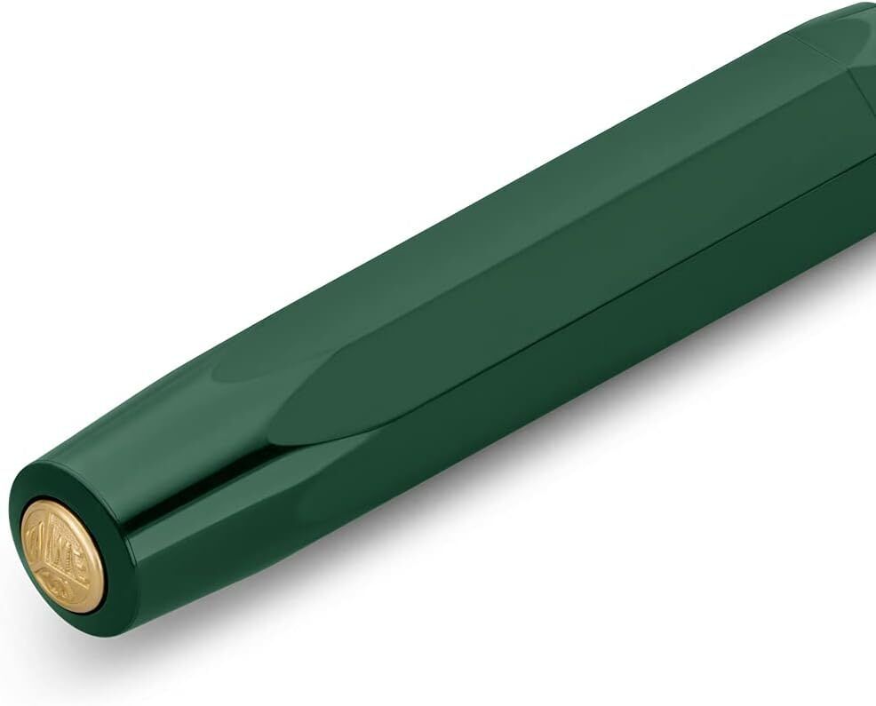 Kaweco CLASSIC SPORT Fountain Pen - Green, 23K Gold-Plated Nib, BB, 13 cm
