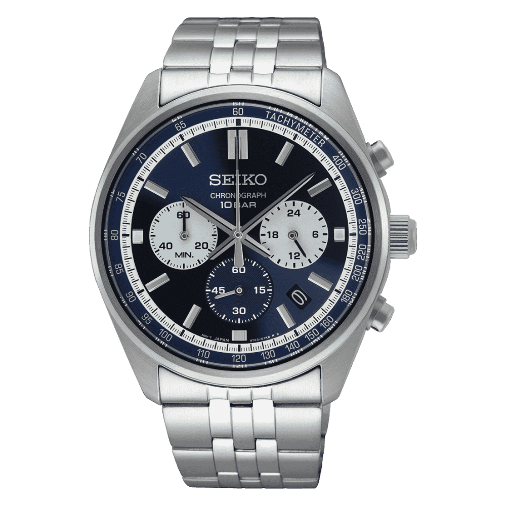 Seiko Chronograph Quartz Blue Dial Men's Watch SSB427P1