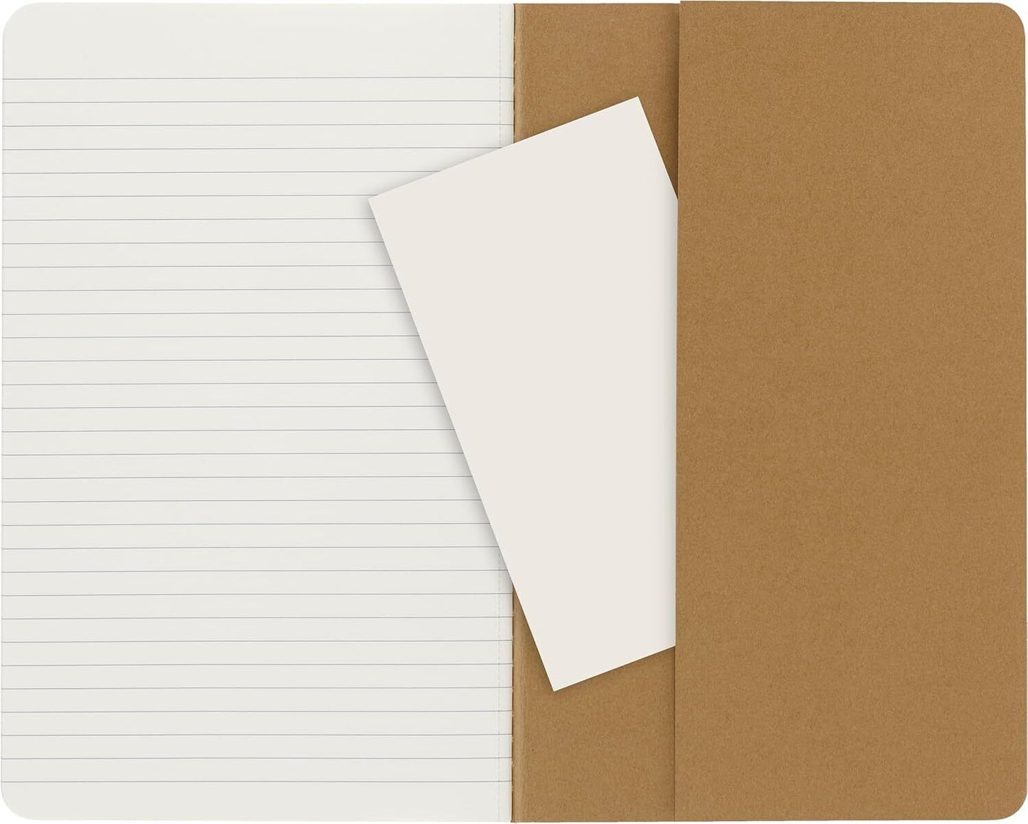 Moleskine Cahier Journal, Soft Cover, Large (5" x 8.25") Ruled/Lined, Kraft B...