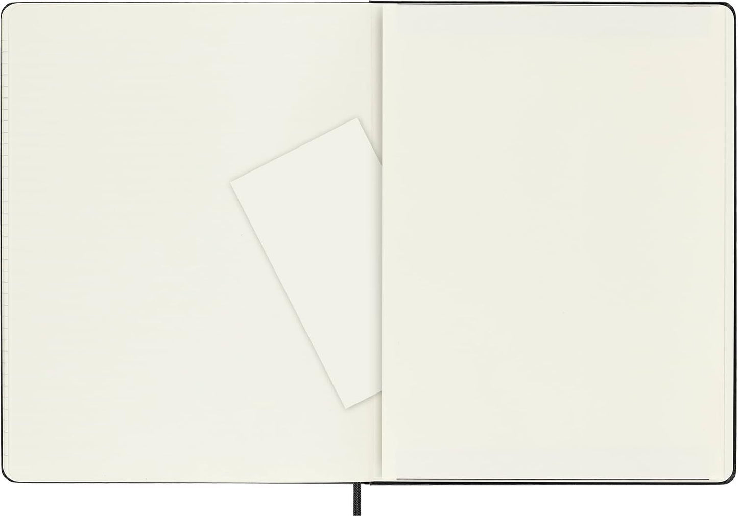 Moleskine Classic Notebook, XL, Squared, Black/Grid Hard Cover (7.5 X 9.5)