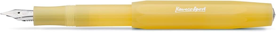 Kaweco FROSTED SPORT Sweet Banana Fountain Pen I Premium Ink Cartridge Pen 13cm