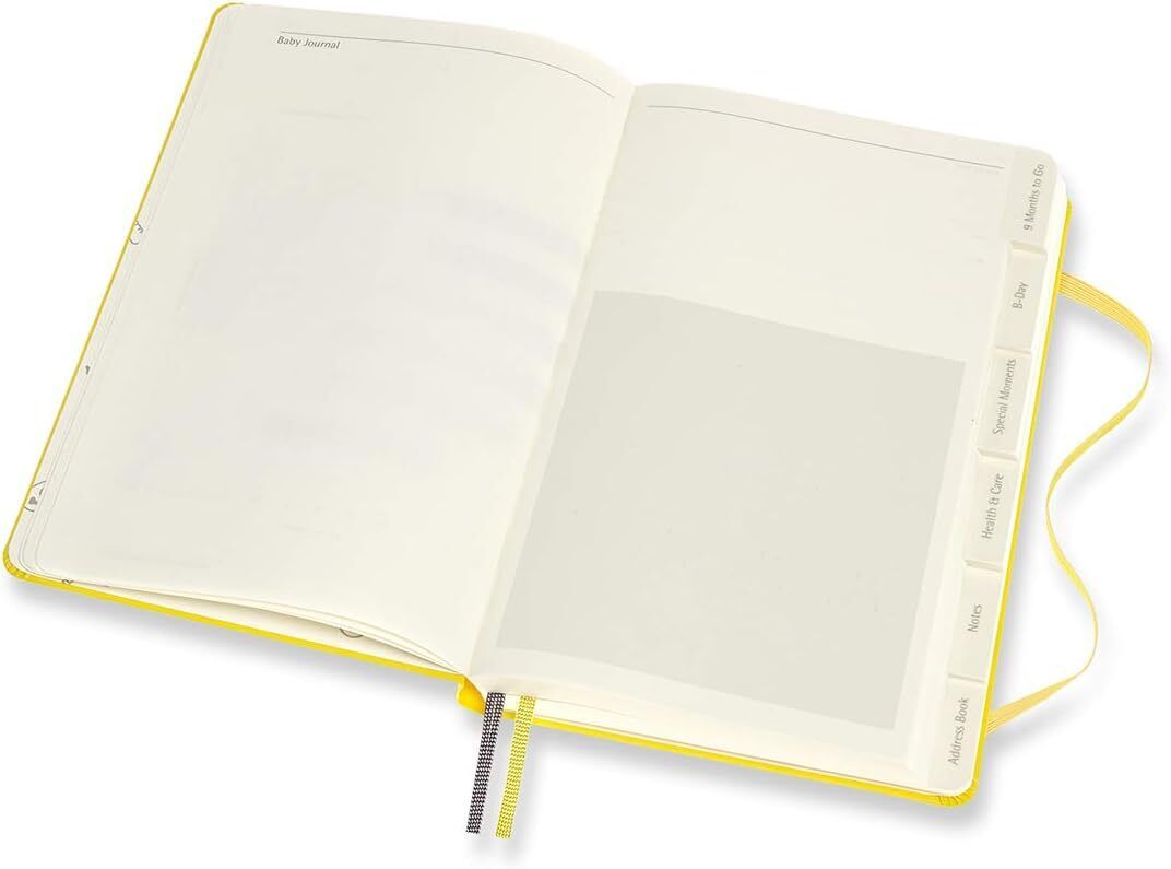 Moleskine Passion Journal, Baby, Hard Cover, Large (5" x 8.25") Yellow, 400 Page