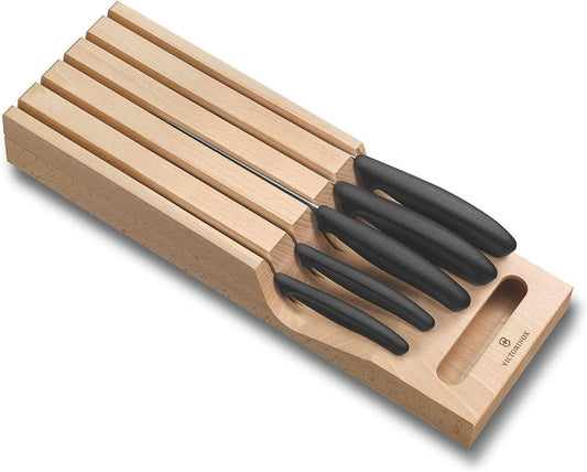 VICTORINOX SWISS CLASSIC IN-DRAWER KNIFE HOLDER, Beechwood