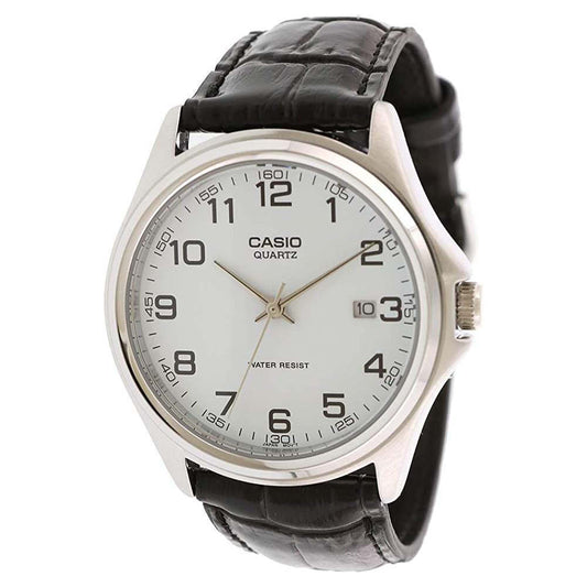 Casio Men's, White Dial, Black Strap, Quartz Watch MTP-1183E-7BDF