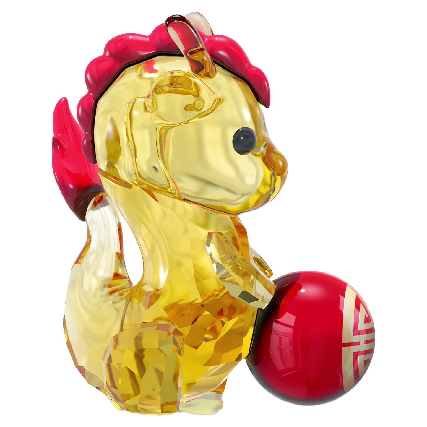 Swarovski Year of the Dragon Figurine – Multicolor Crystal Décor, 218 Facets