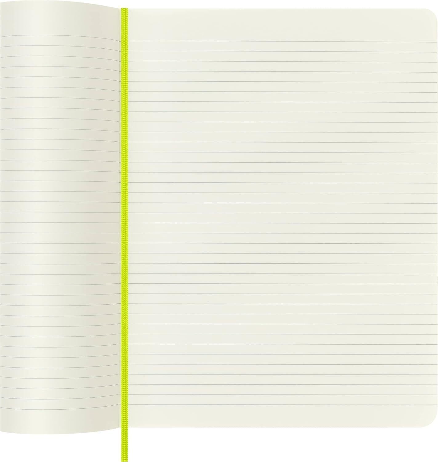 Moleskine Classic Notebook, Hard Cover, XL (7.5" x 9.5") Ruled/Lined, Lemon Gree