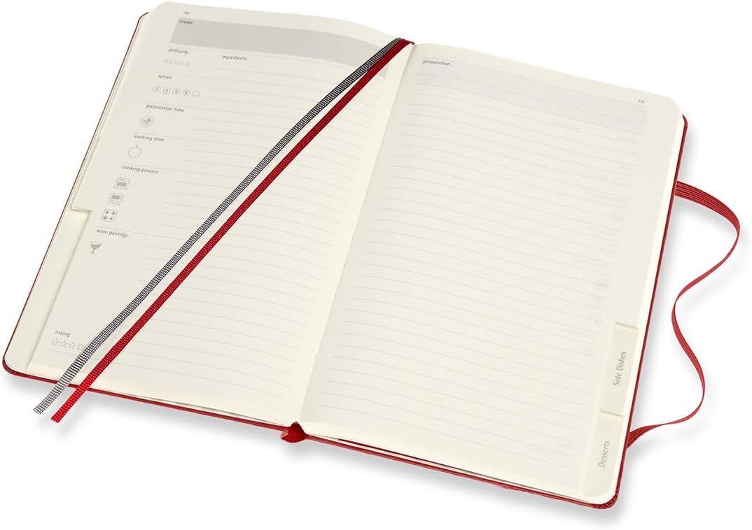 Moleskine - Recipe Journal, Theme Notebook - Hardcover Notebook to Collect and O