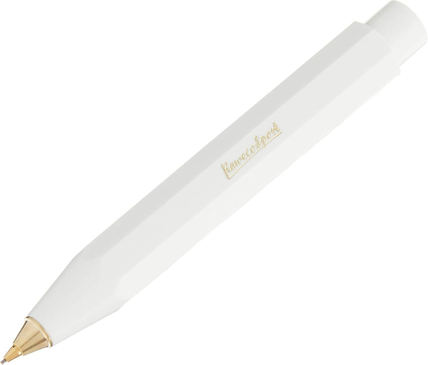 Kaweco Classic Sport Mechanical Pencil - Slim 0.7mm, Refillable, White Design