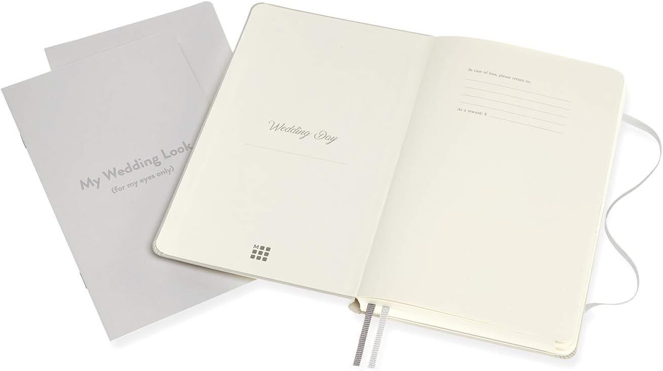 Moleskine Passion Journal, Wedding, Hard Cover, Large (5" x 8.25") Pearl Grey,