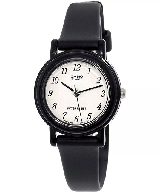 Casio LQ-139BMV-1BLDF Stainless Steel Resin Band Folding Clasp Watch