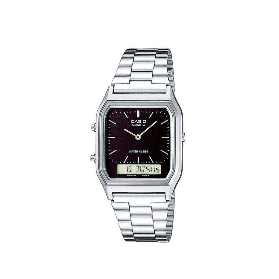 Casio Youth Analog Digital AM/PM 12/24-Hour Calendar AQ-230A-1DHDF Unisex Watch