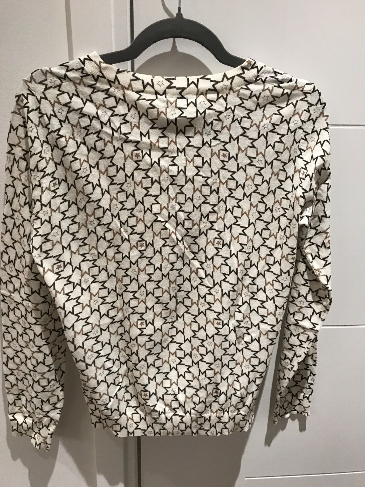 NWT Marella Sports Women white sweater Knit Trikot Pullover Sweater Size Medium