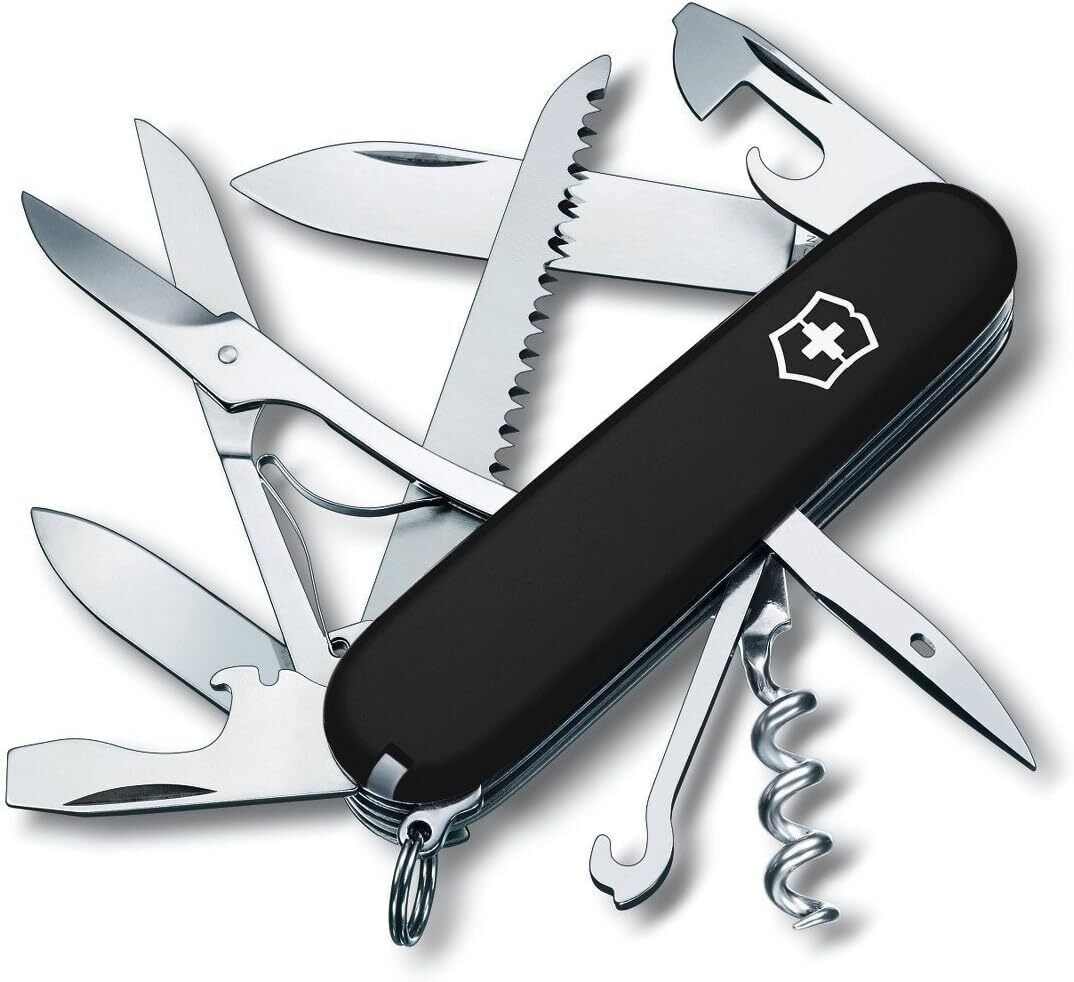 Victorinox Swiss Army Pocket Hunting Knife HUNTSMAN 91 mm Black 1.3713.3